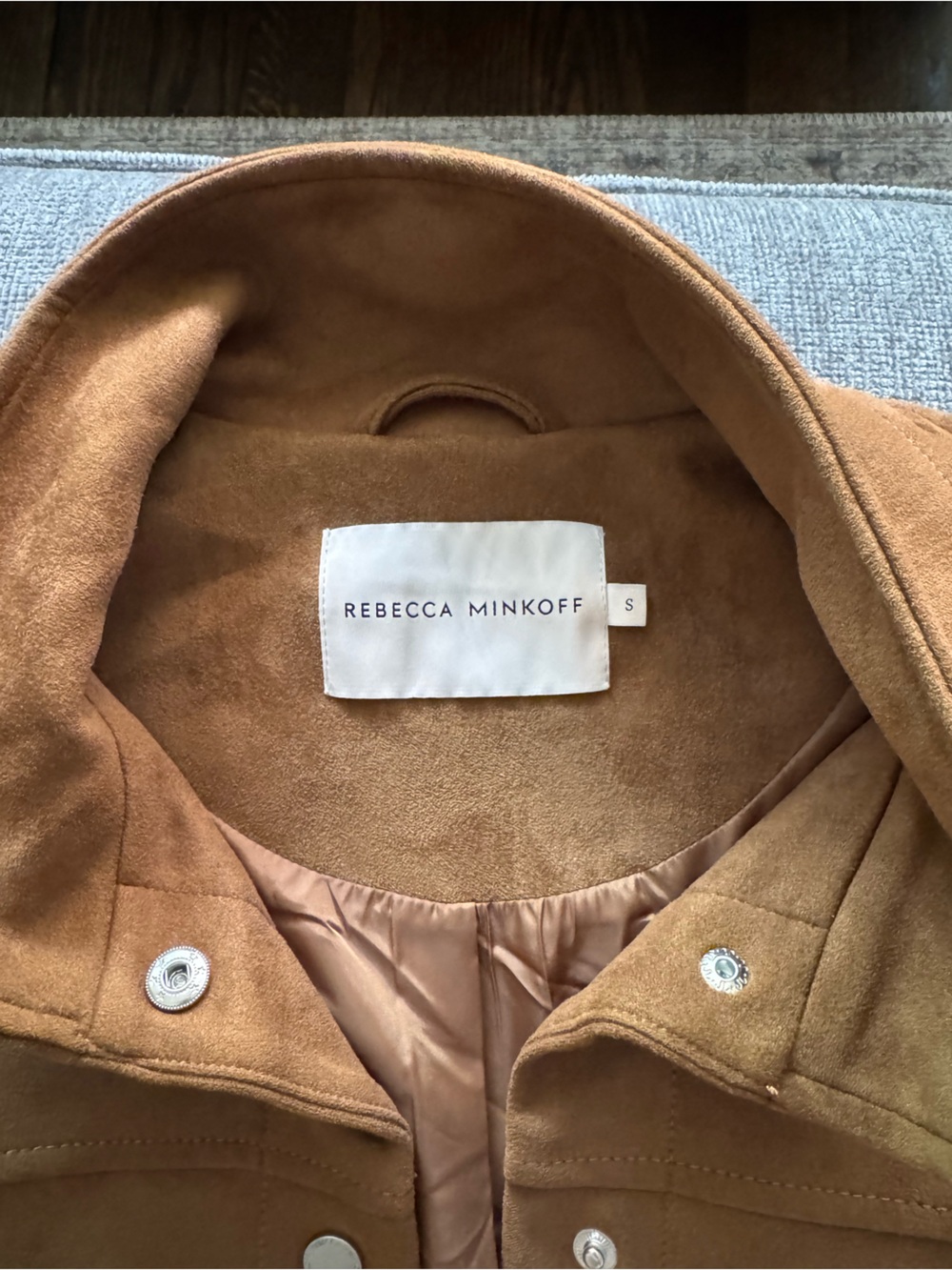 NEVER WORN Rebecca Minkoff Oversize Faux Suede Shirt Jacket - Picture 3 of 7